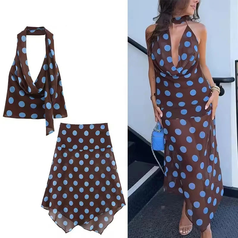 Polka Travel Two-Piece Set
